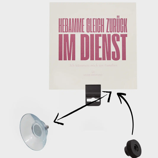 MORE MIDWIVES Hebamme Parkausweis und Parkschild