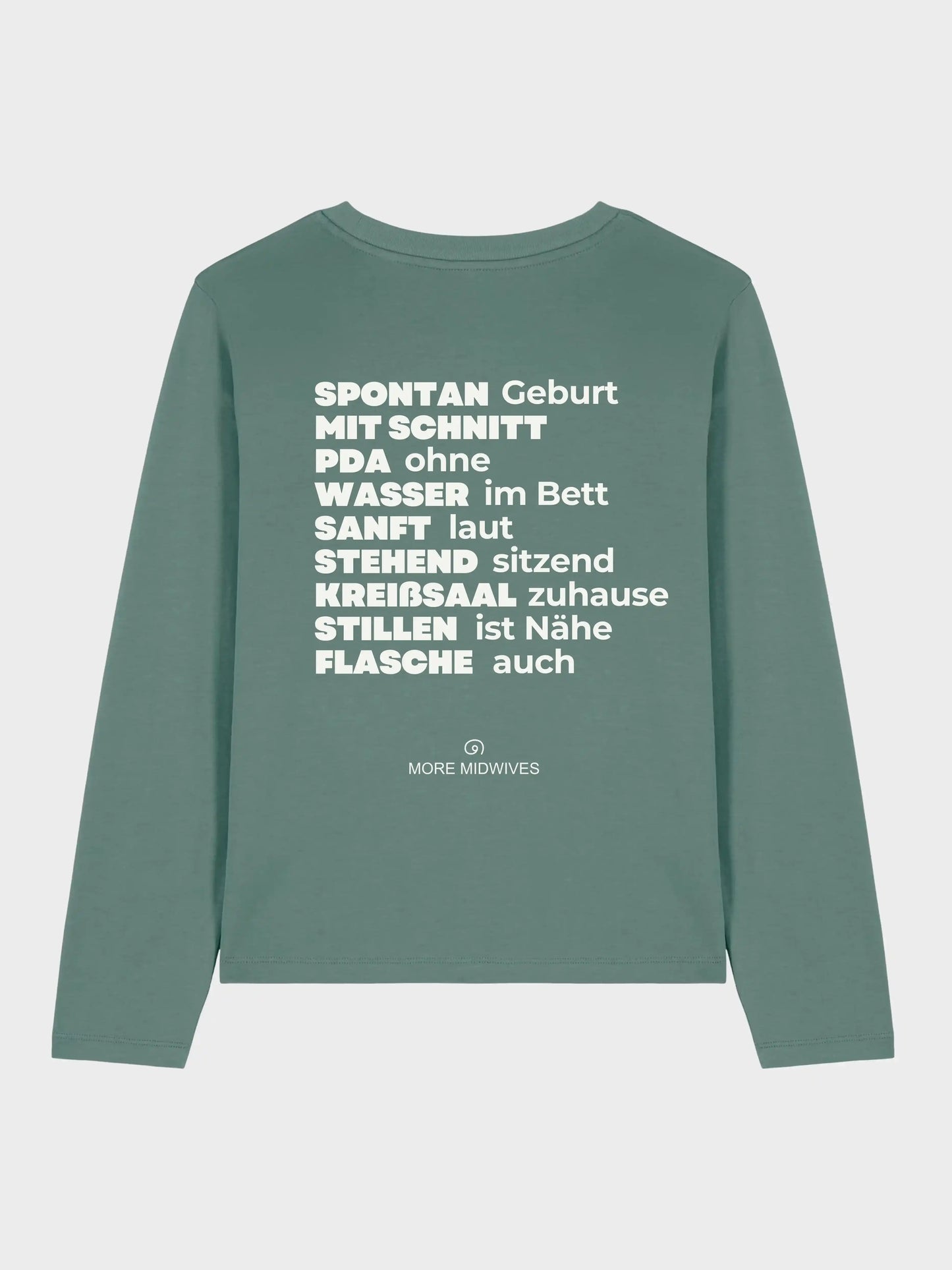 MORE MIDWIVES Longsleeve Shirt Geburt Hebamme 3