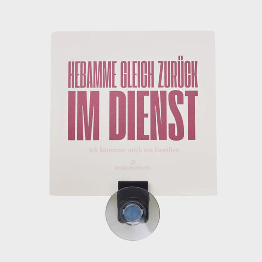 MORE MIDWIVES Hebamme Parkausweis und Parkschild