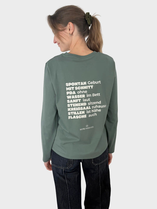 MORE MIDWIVES Longsleeve Shirt Geburt Hebamme 1