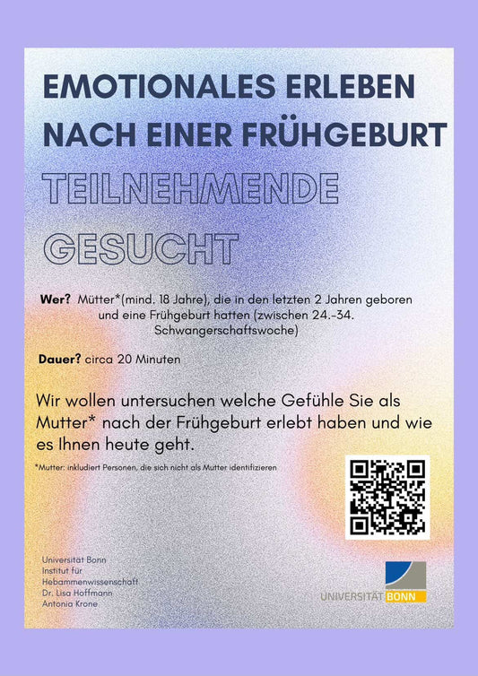 Trauma bei Frühgeburt & psychische Folgen für Mütter (24.–34. SSW)