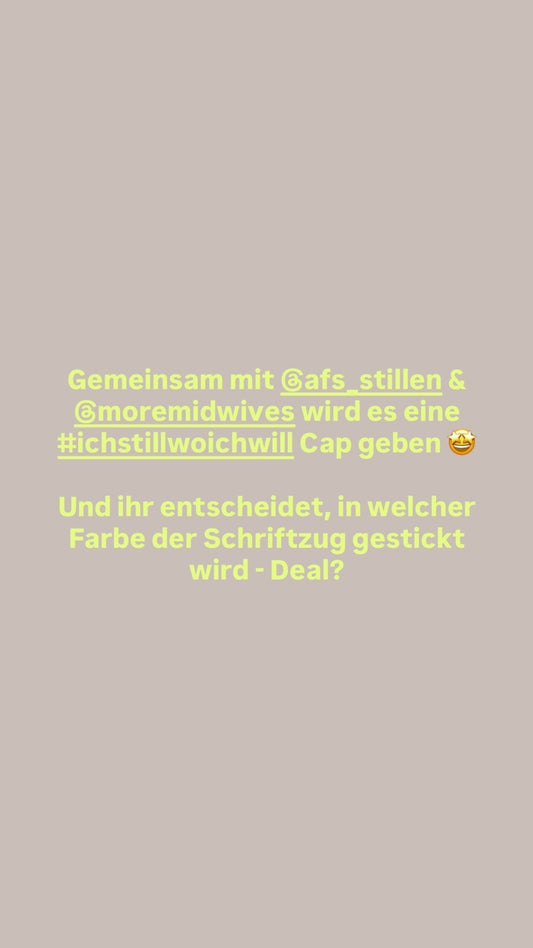 Cap moremidwives x @ichstillwoichwill