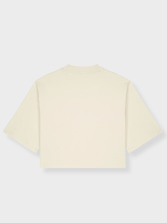 MORE MIDWIVES Cropped Oversized Top