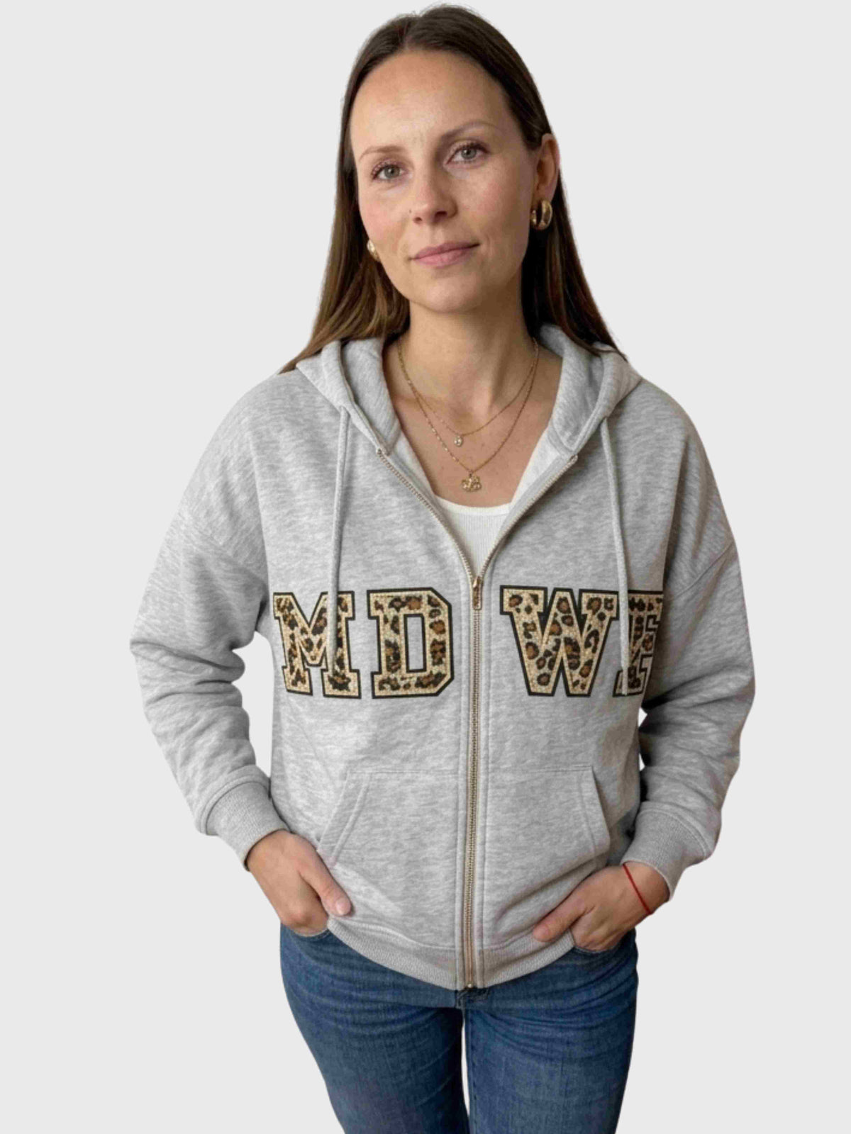MORE MIDWIVES Leo Zip-Hoodie