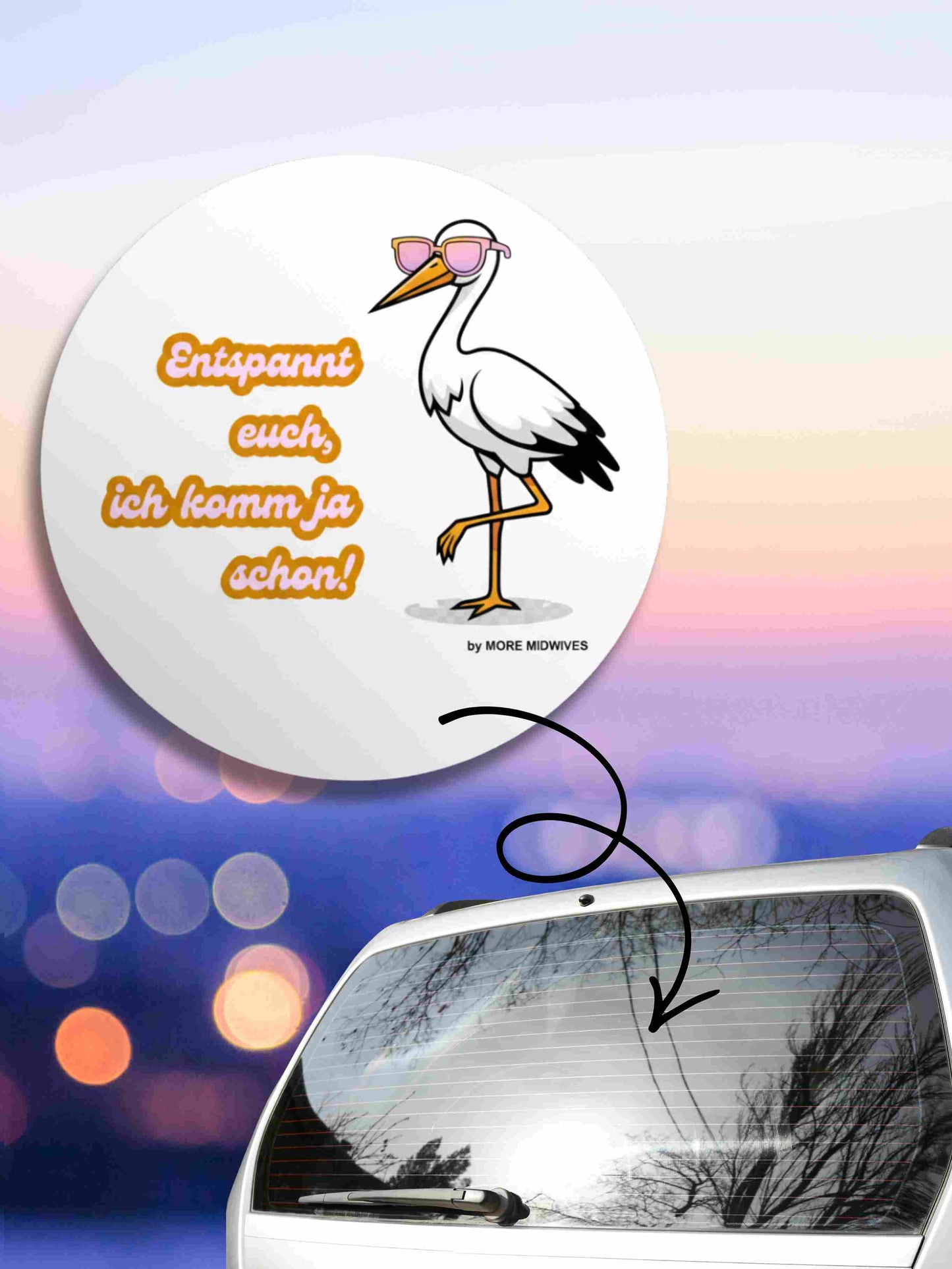 MORE MIDWIVES Midwife sticker Car sticker