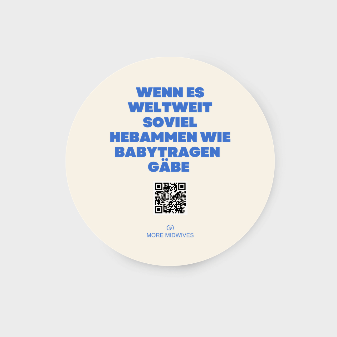 Sticker Wenn es weltweit soviel Hebammen wie Babytragen gaebe
