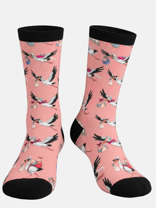 MORE MIDWIVES Storch Socken Geburt / Hebamme 2