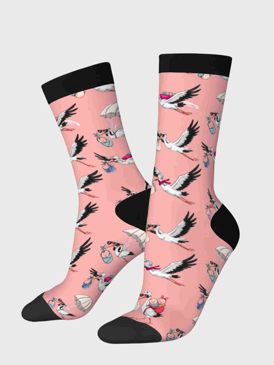 MORE MIDWIVES Storch Socken Geburt / Hebamme 3